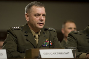 James Carwright testifies before the Senate; 2010 defense imagery photo.